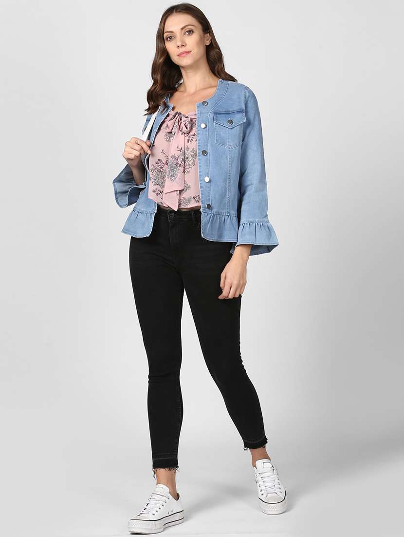 bell sleeved denim jacket