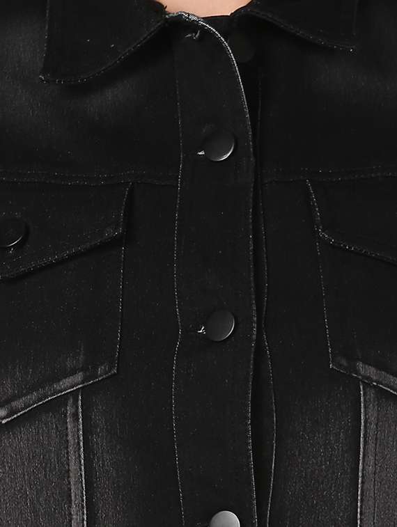 pocket patch solid denim jacket - 16616456 -  Standard Image - 4