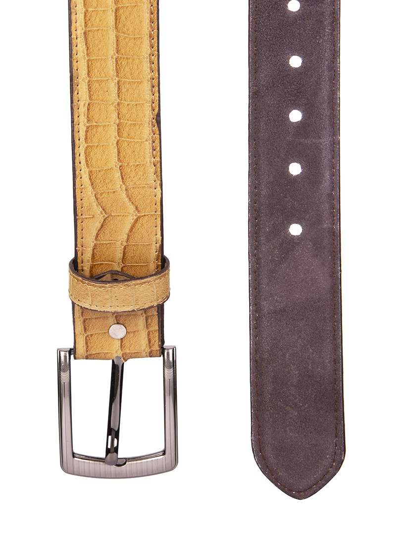 yellow leather belt - 16619885 -  Standard Image - 1
