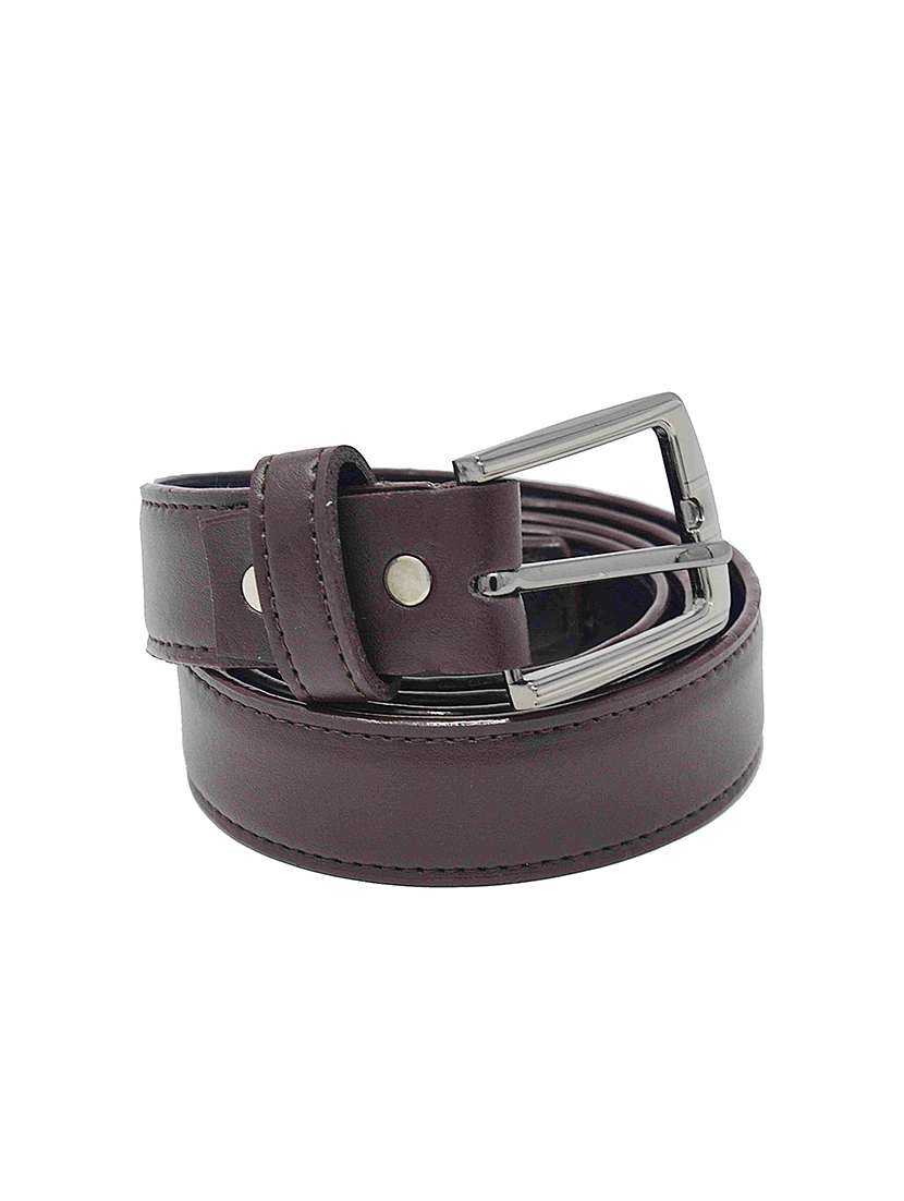 brown leatherette belt