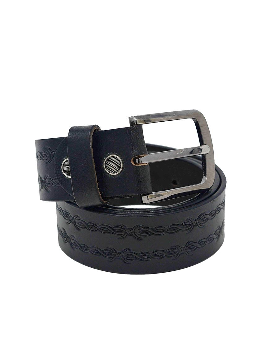 black leather belt - 16619891 -  Zoom Image - 0