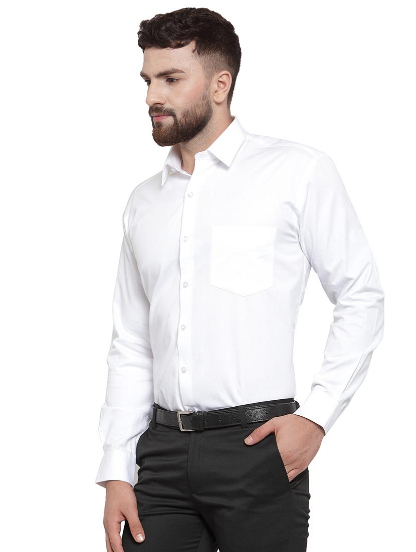 white solid formal shirt - 16622798 - Standard Image - 1