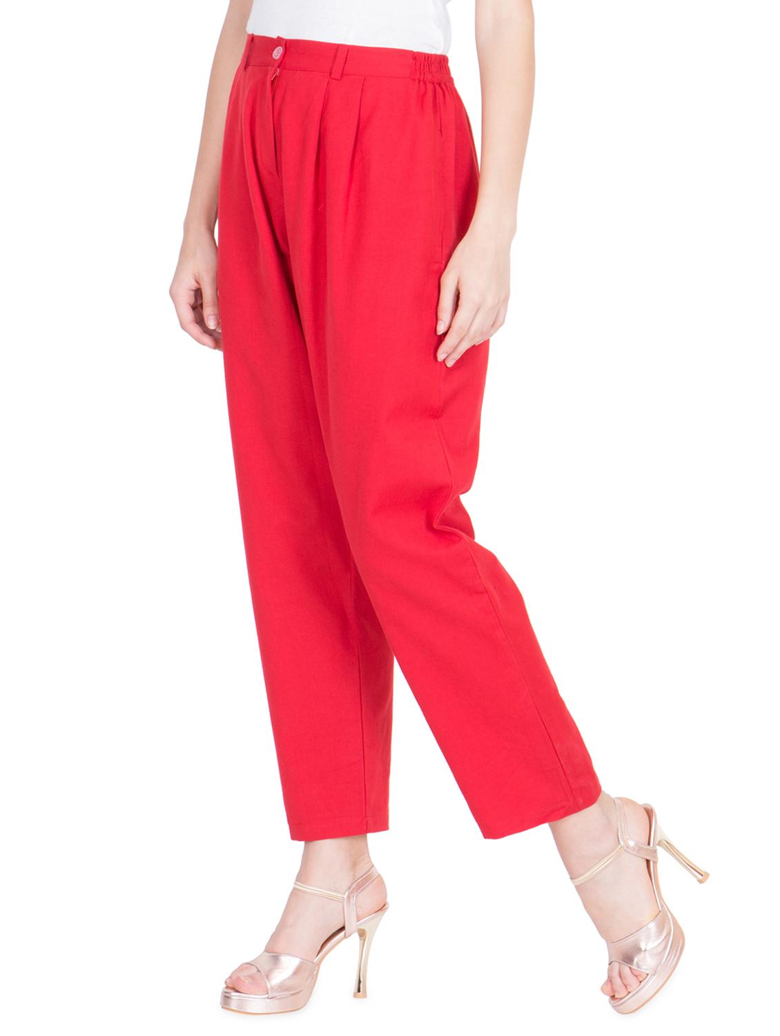 high rise pleated trouser - 16629923 - Standard Image - 1