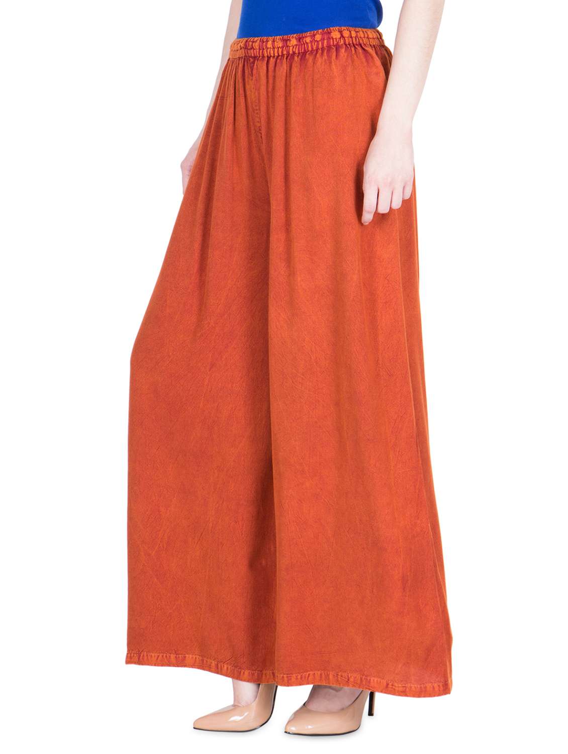 high rise flared palazzo  - 16629931 -  Standard Image - 1