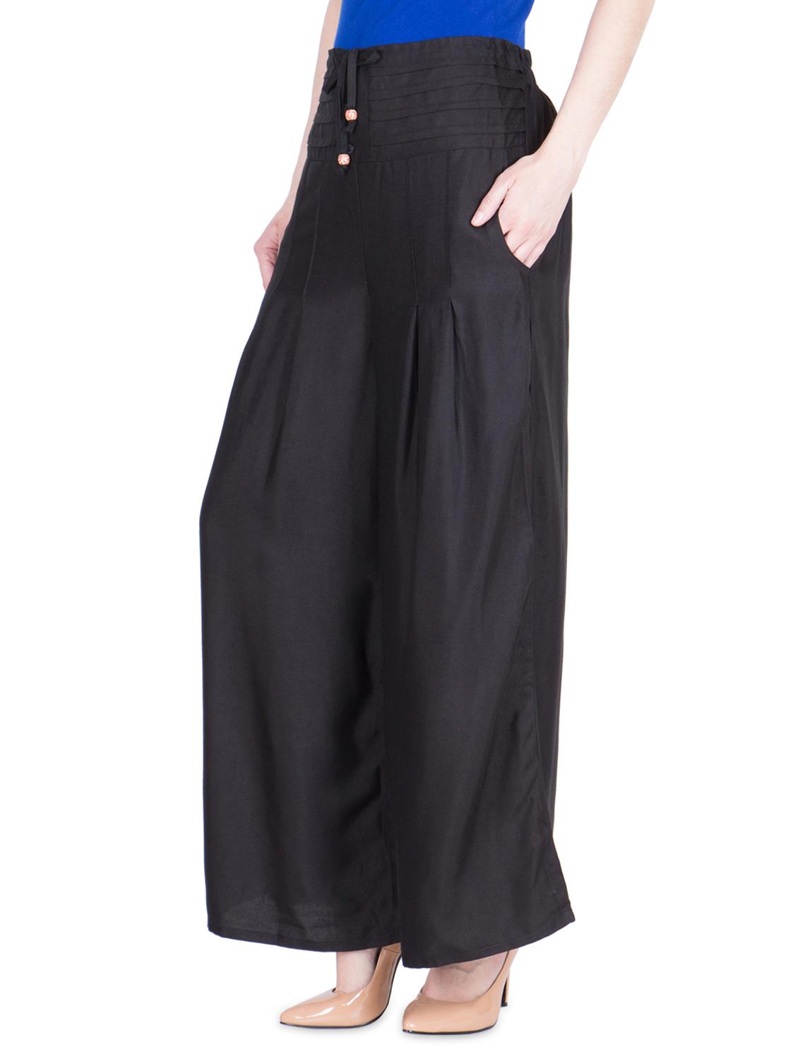 high rise pleated palazzo - 16629933 - Standard Image - 1