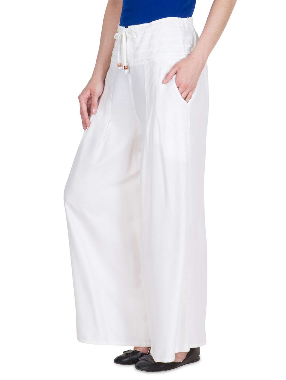 high rise pleated palazzo  - 16629937 -  Standard Image - 1