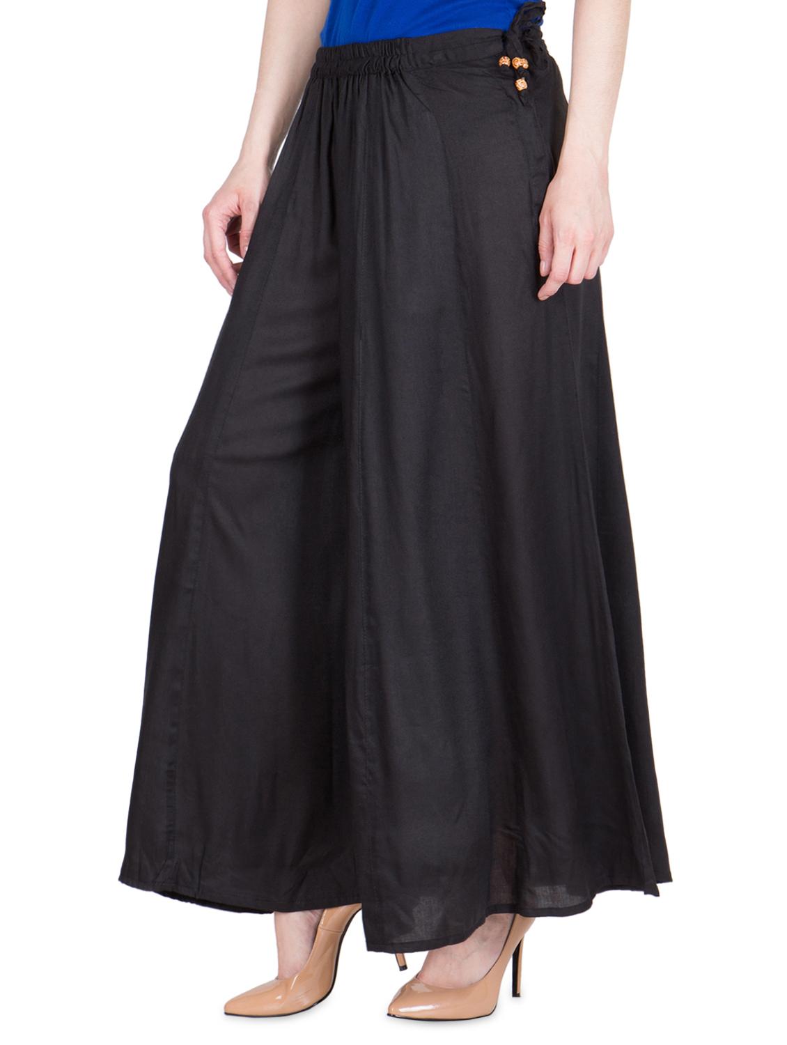 tie knot waist flared palazzo - 16629945 - Standard Image - 1