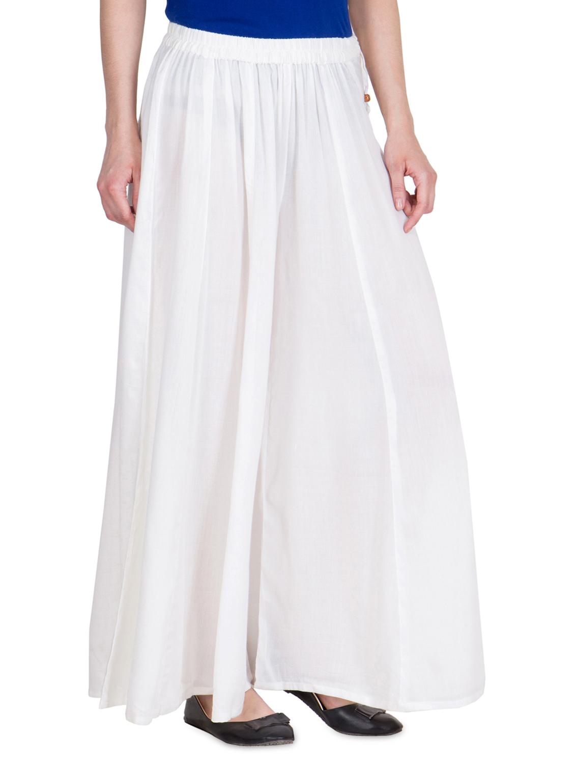 tie knot waist flared palazzo - 16629949 - Standard Image - 1