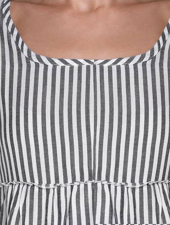 women's peplum round neck top - 16631900 - Standard Image - 4