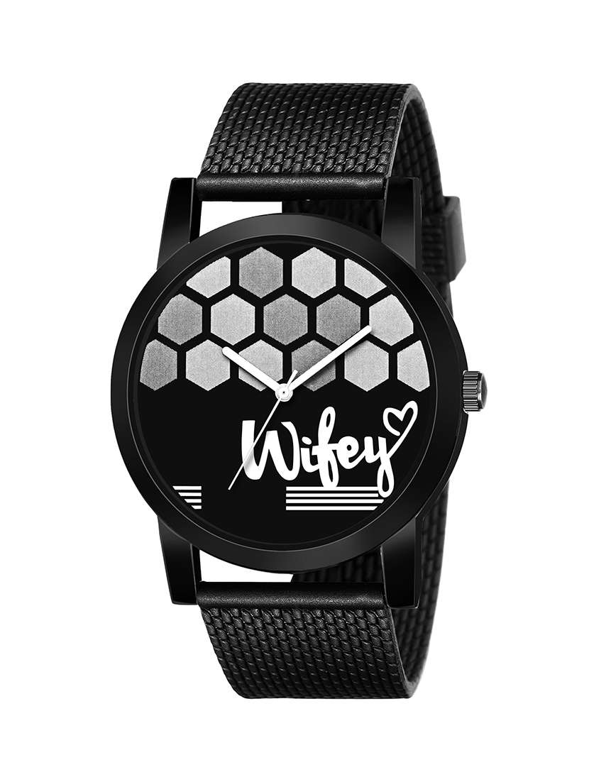 lorenz black analog watch for women - 16632285 - Zoom Image - 0