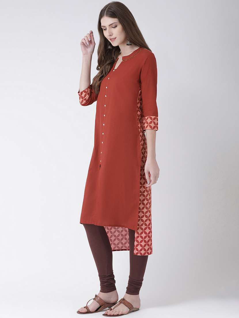 women's straight kurta - 16633508 -  Standard Image - 1