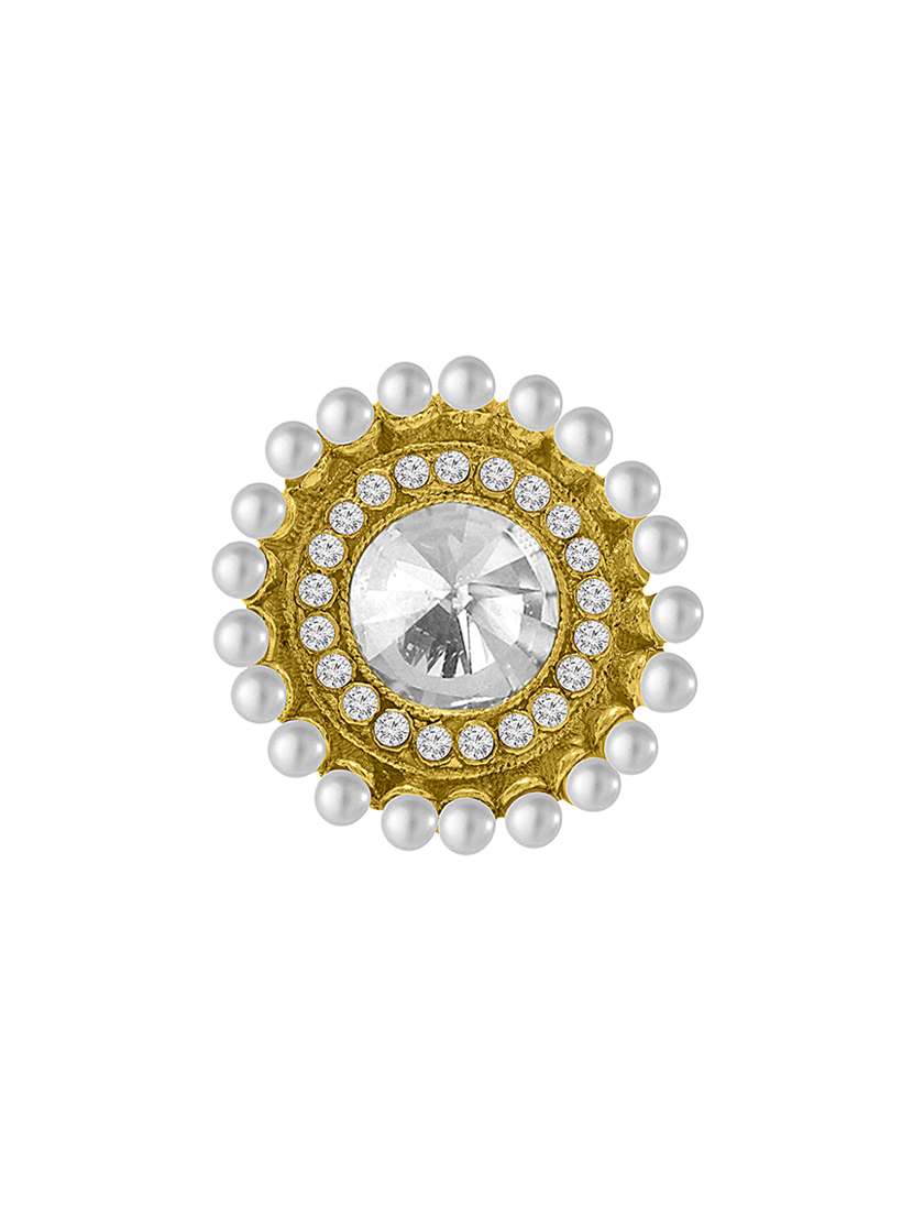 gold metal finger  ring - 16634778 -  Standard Image - 1