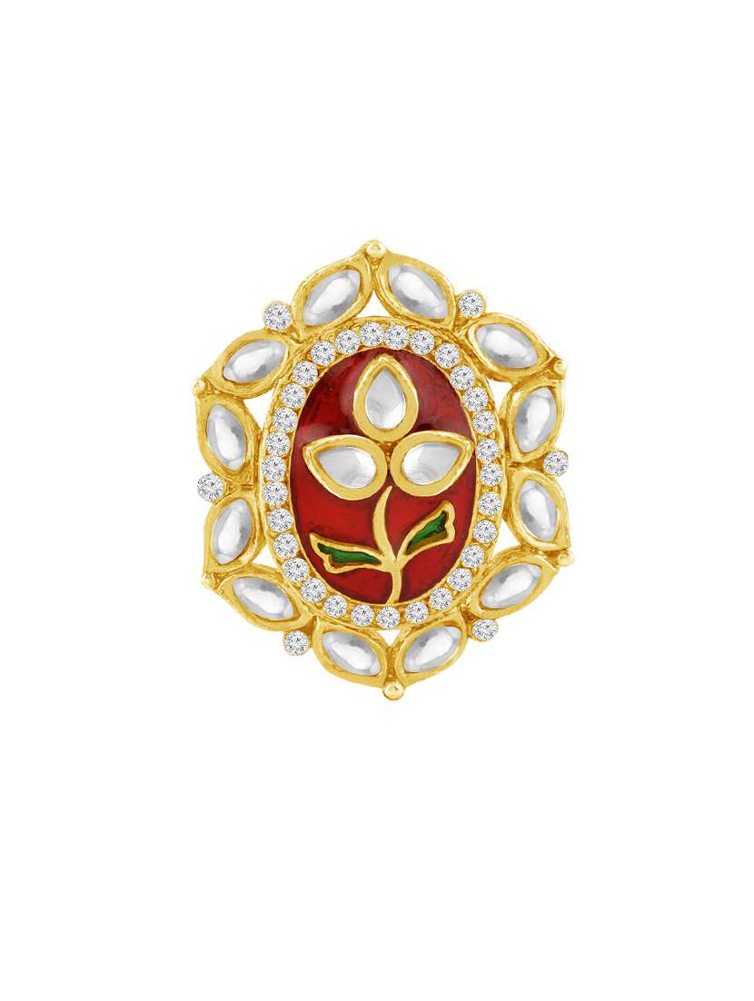 gold metal finger  ring - 16634781 -  Standard Image - 1