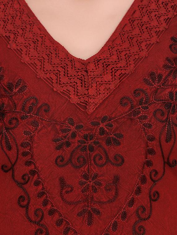 lace detail tie & dye top - 16640208 - Standard Image - 4