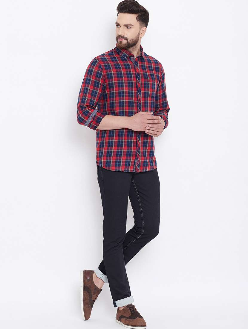 navy blue plain denim jeans