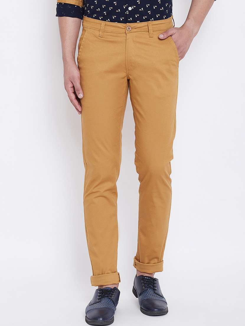 beige textured chinos  - 16640393 -  Standard Image - 1