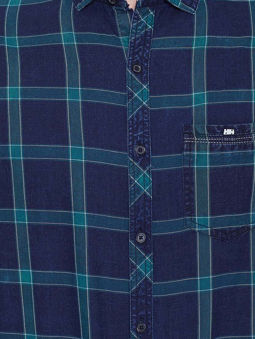 green checkered casual shirt - 16640428 - Standard Image - 4