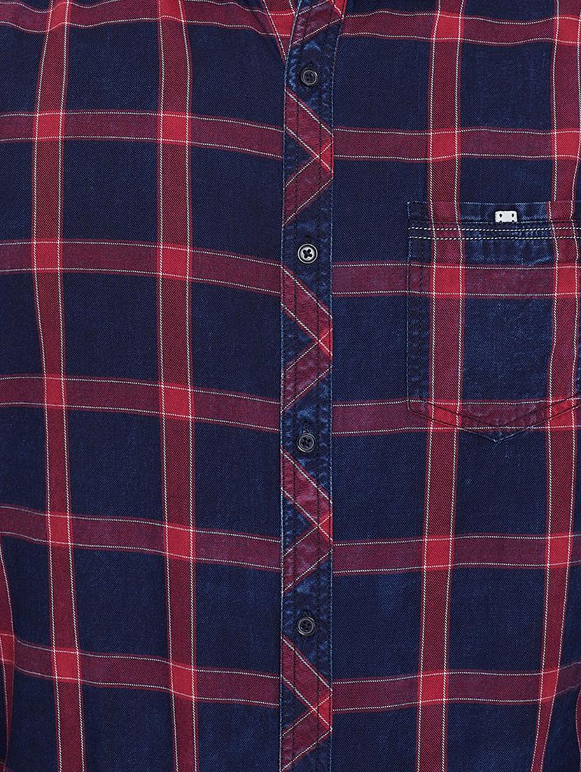 red checkered casual shirt - 16640430 - Standard Image - 4