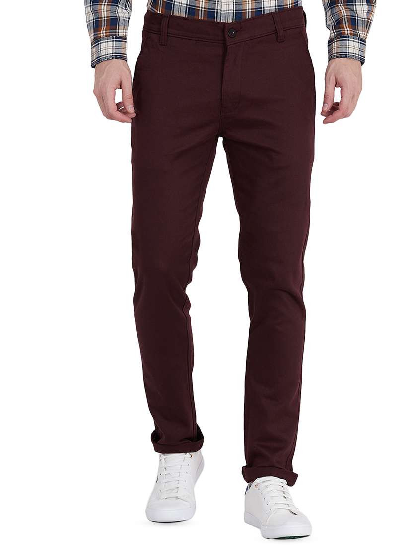 red solid chinos 