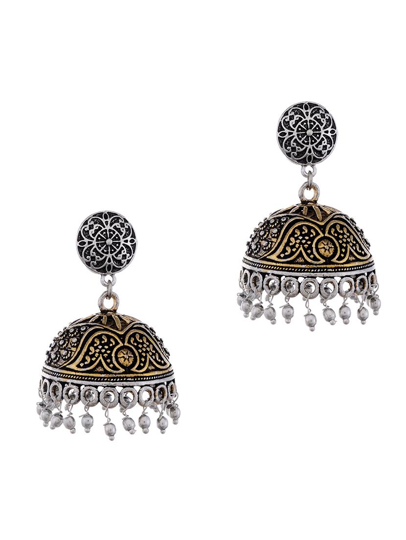 oxidised jhumka earring  - 16641437 -  Zoom Image - 0