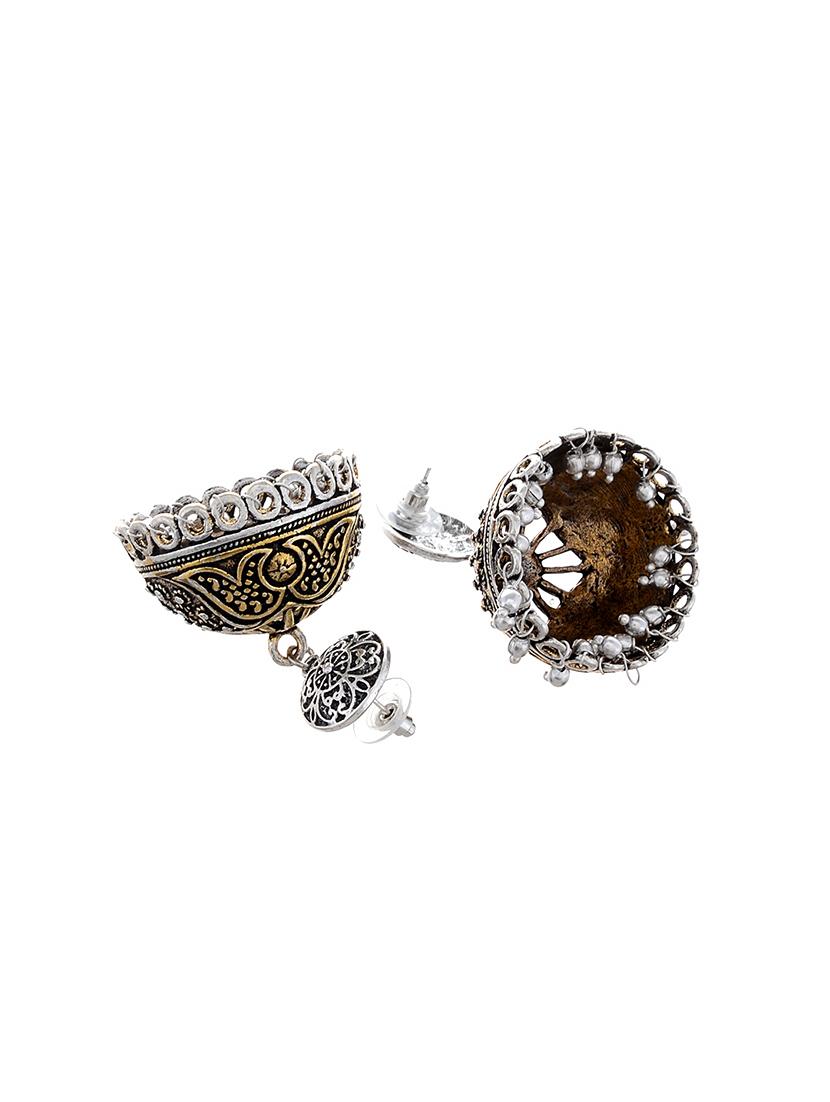oxidised jhumka earring  - 16641437 -  Standard Image - 1
