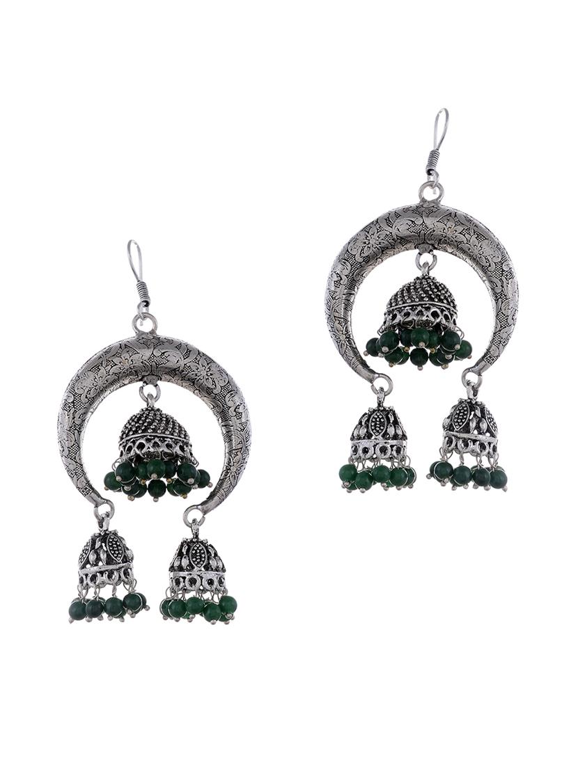 silver metal earring - 16641440 - Zoom Image - 0
