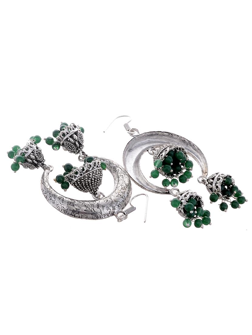 silver metal earring - 16641440 - Standard Image - 1