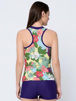 racer back floral tankini - 16641840 - Standard Image - 2
