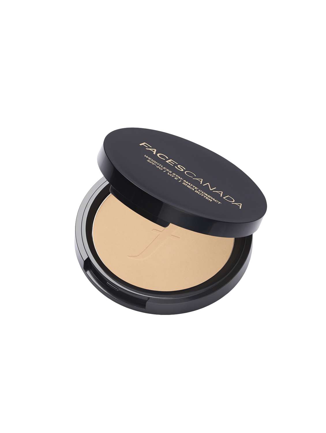 faces canada weightless stay matte compact spf-20 vitamin e & shea butter 9g ivory 01