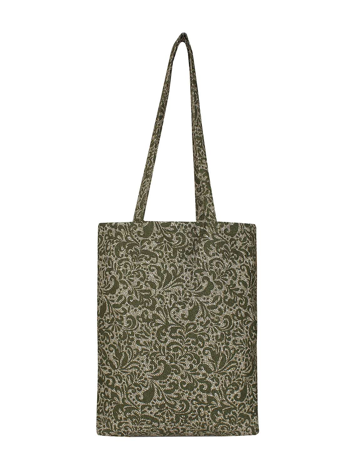 green canvas printed shopping bag - 16644298 -  Zoom Image - 0