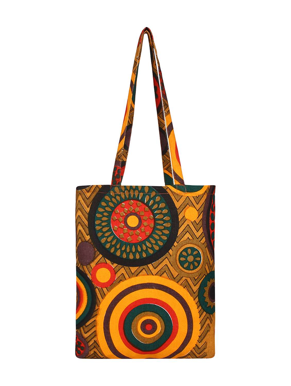 yellow canvas printed shopping bag - 16644305 -  Standard Image - 1