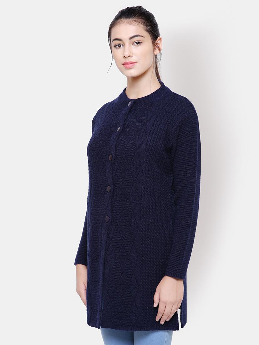 long sleeved woolen cardigan - 16645907 - Standard Image - 1