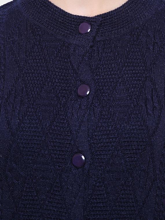 long sleeved woolen cardigan - 16645907 - Standard Image - 4