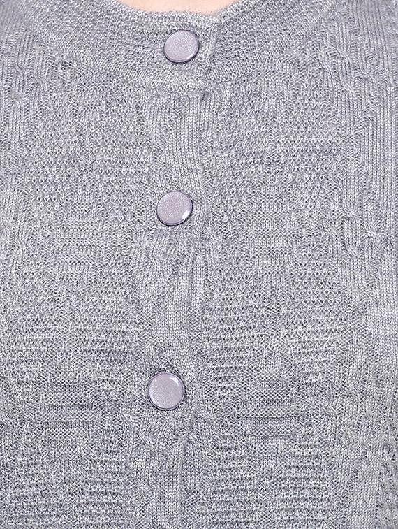 long sleeved woolen cardigan - 16645916 - Standard Image - 4