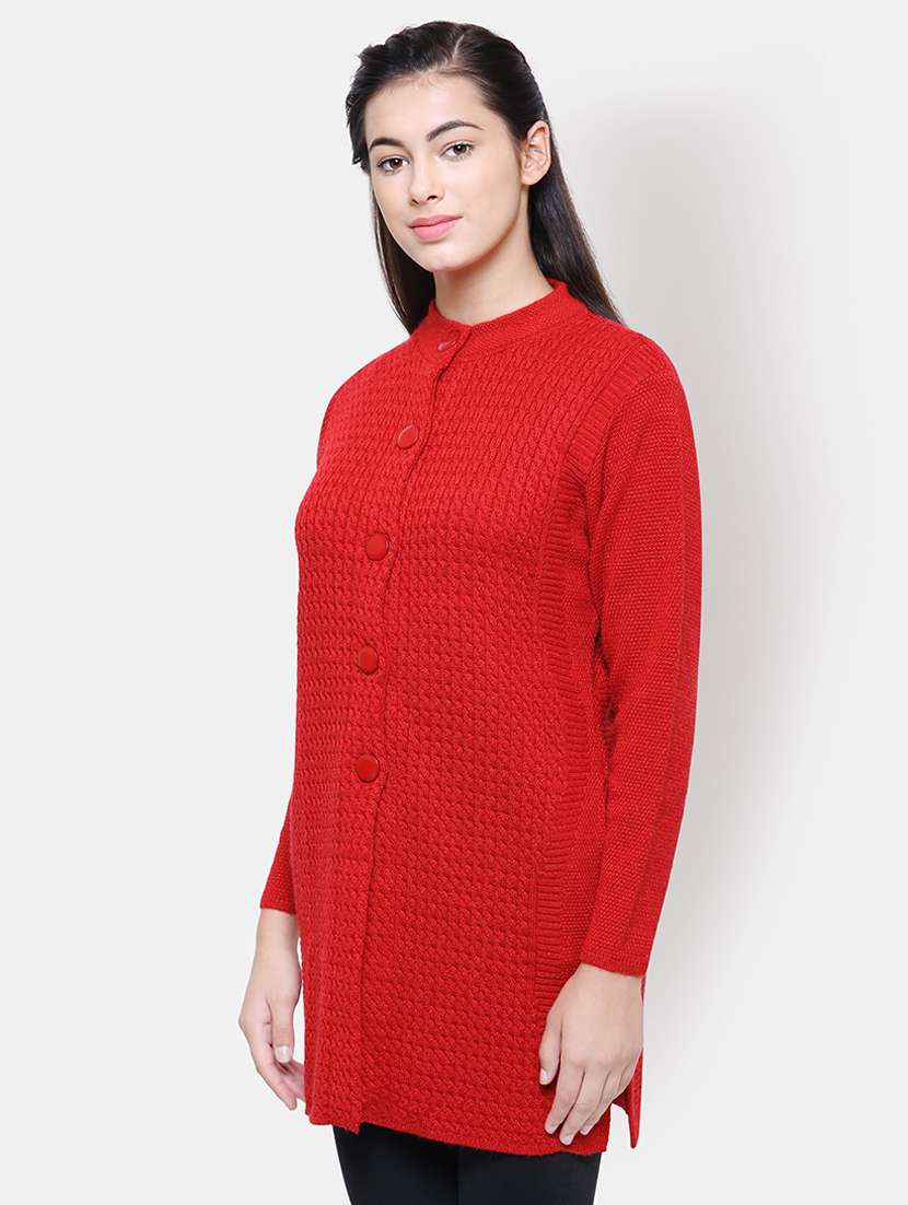 long sleeved woolen cardigan - 16645925 - Standard Image - 1