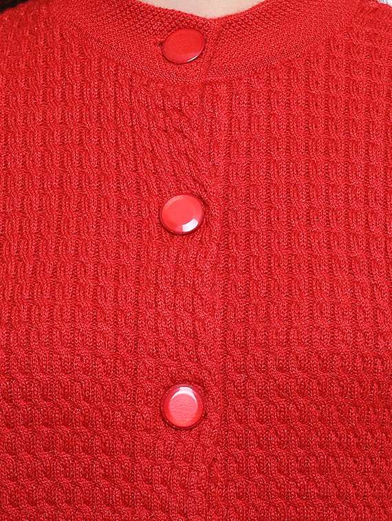 long sleeved woolen cardigan - 16645925 - Standard Image - 4