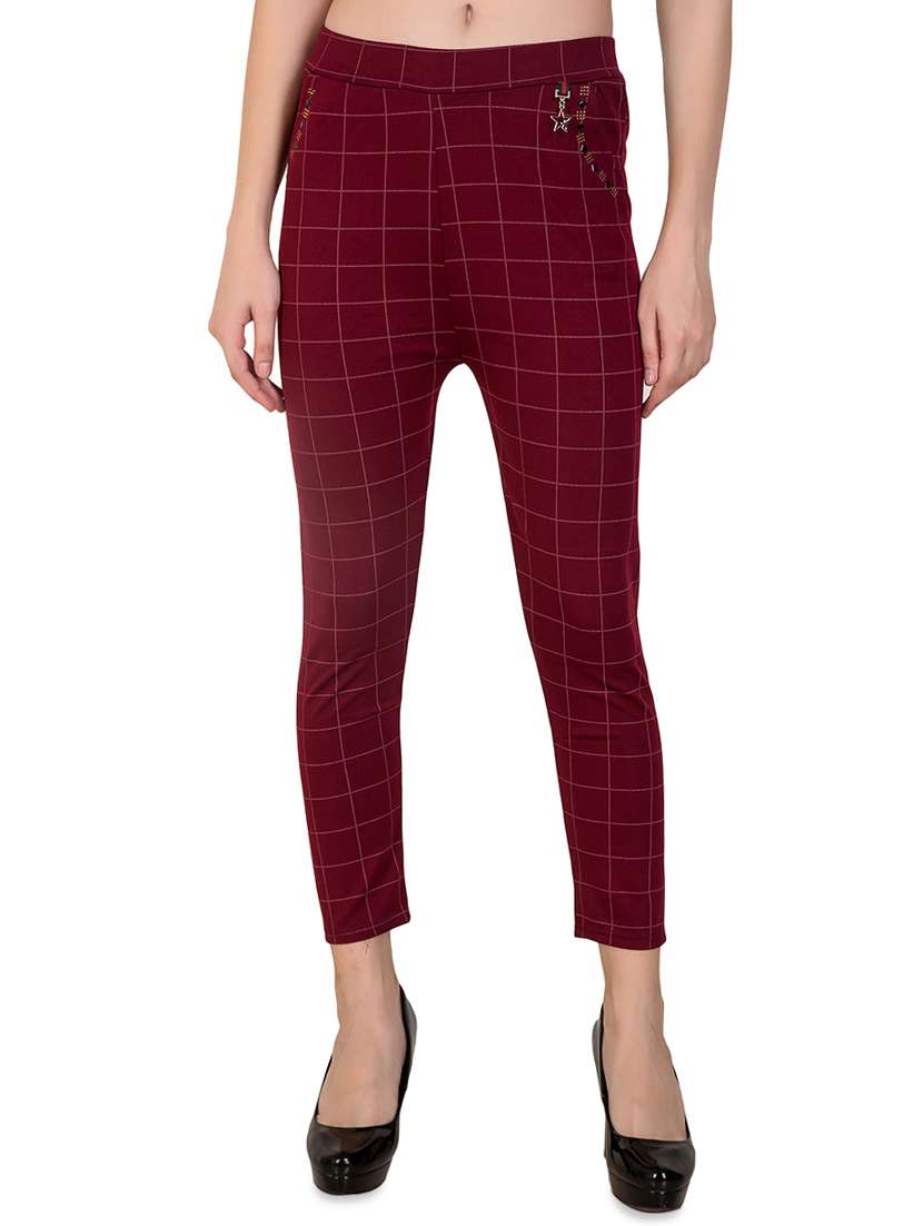 high rise embellished straight trouser