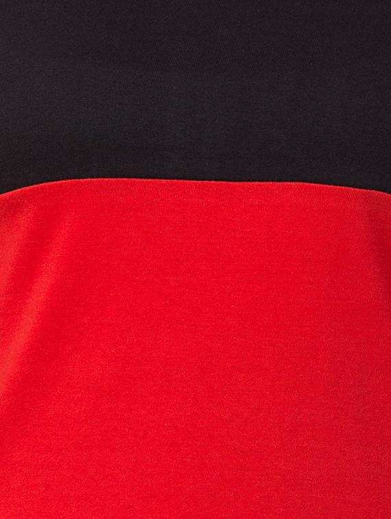 color block round neck tee - 16649176 - Standard Image - 4