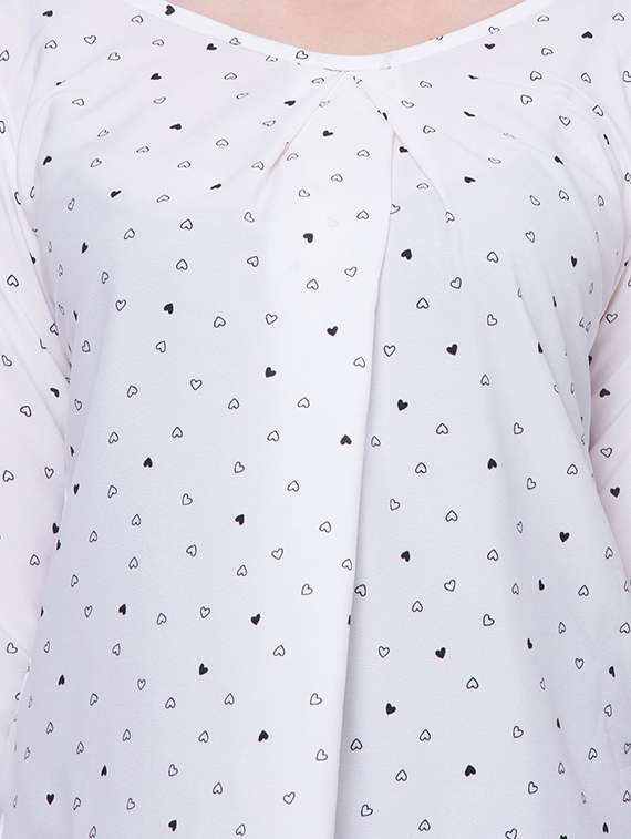 women's a line round neck top - 16649566 -  Standard Image - 4