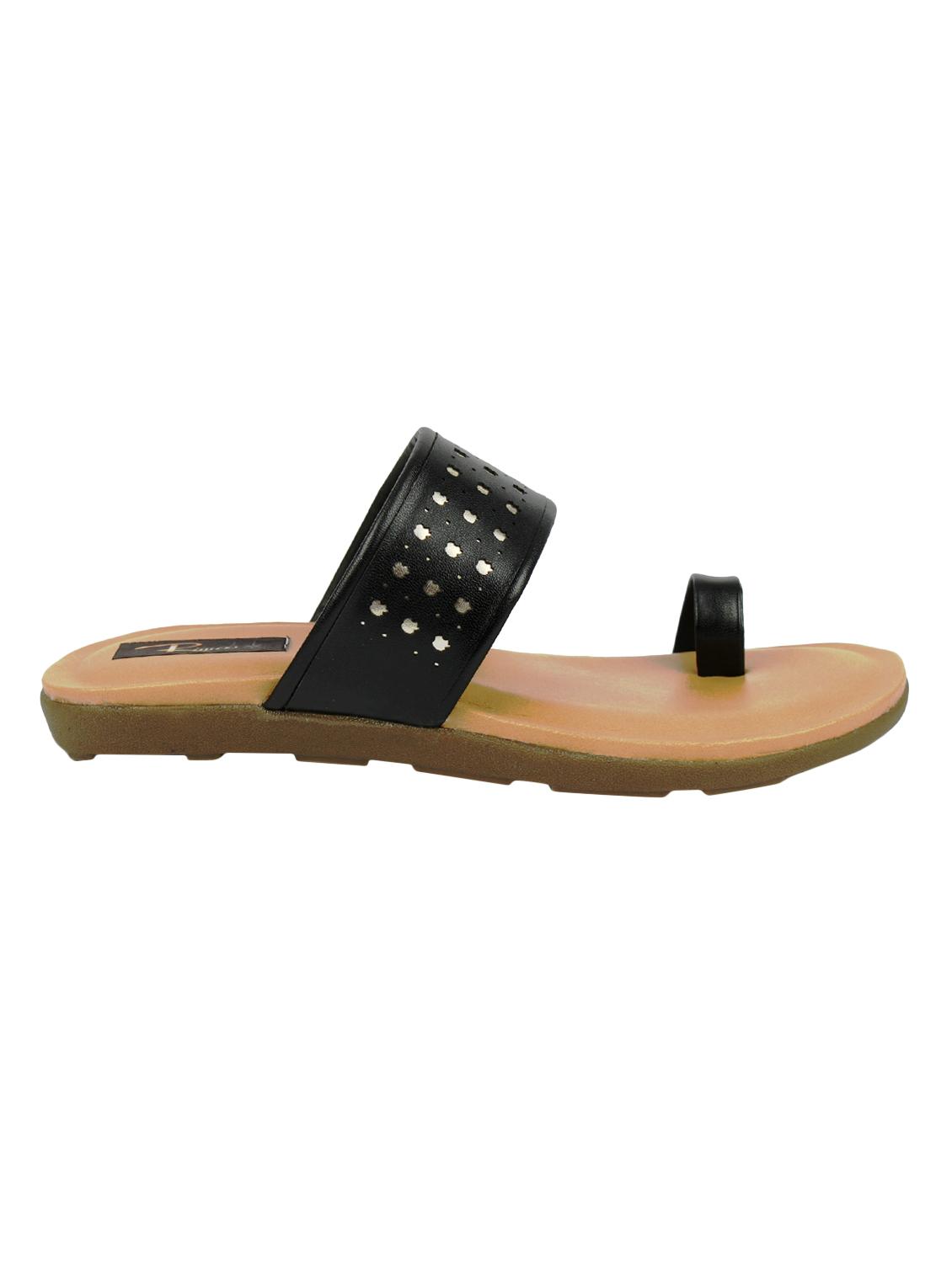 black one toe sandals - 16649683 -  Standard Image - 1