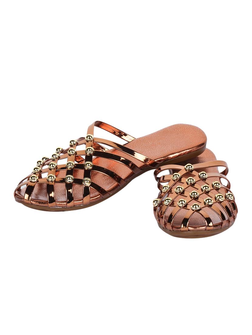 gold mules sandals - 16650330 -  Standard Image - 1