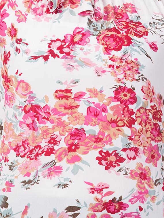off shoulder floral top - 16650950 - Standard Image - 4