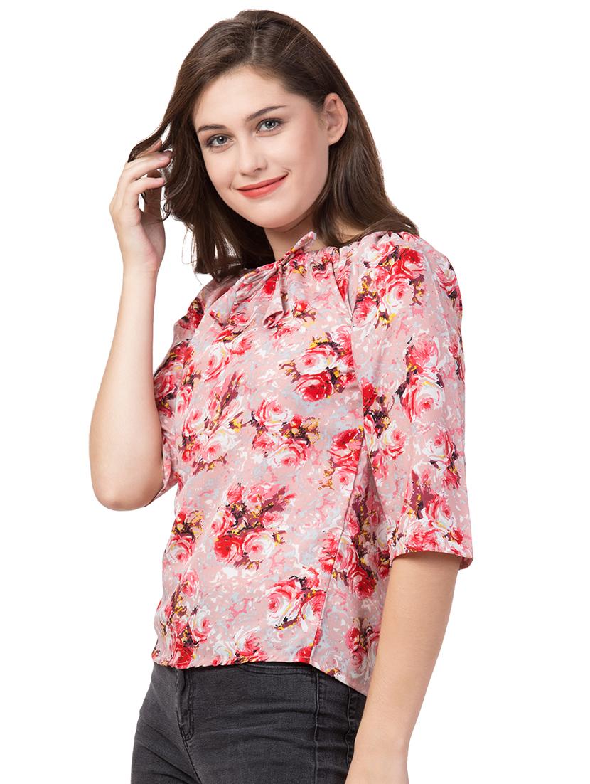 off shoulder floral top - 16650951 - Standard Image - 1