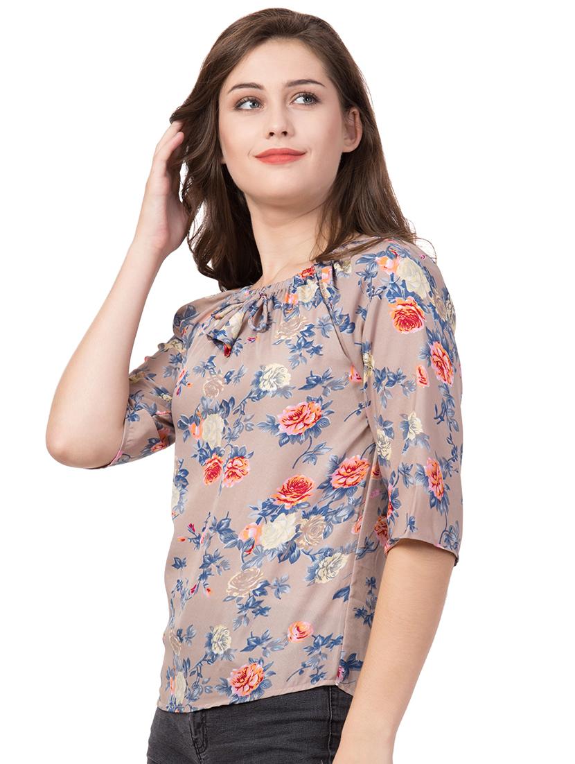 off shoulder floral top  - 16650952 -  Standard Image - 1