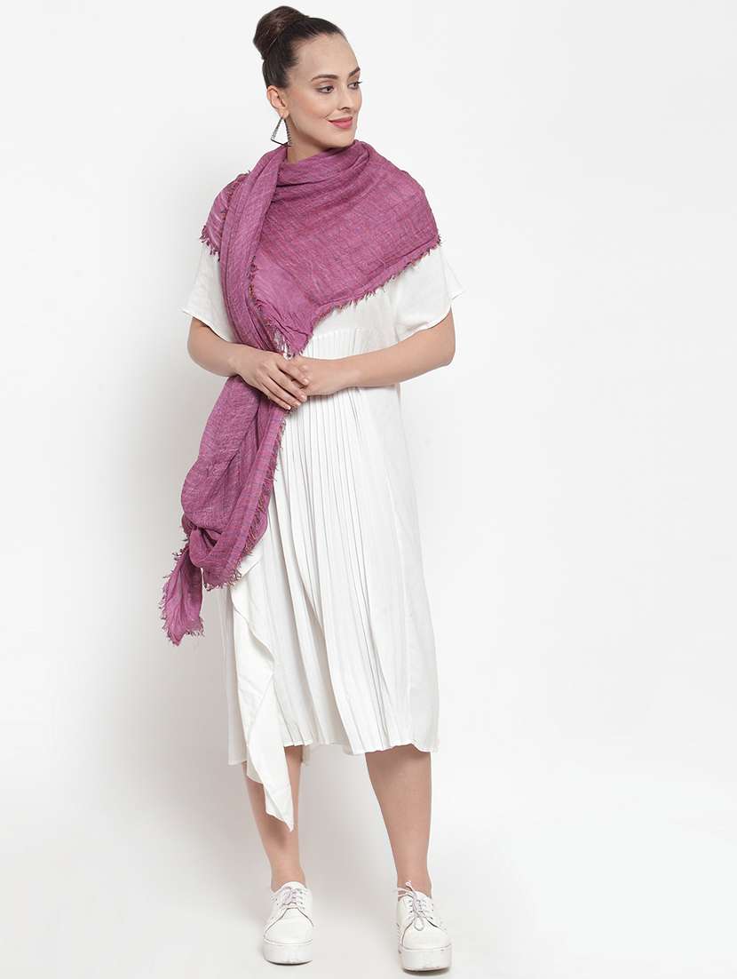 pink cotton stole - 16653671 -  Standard Image - 1