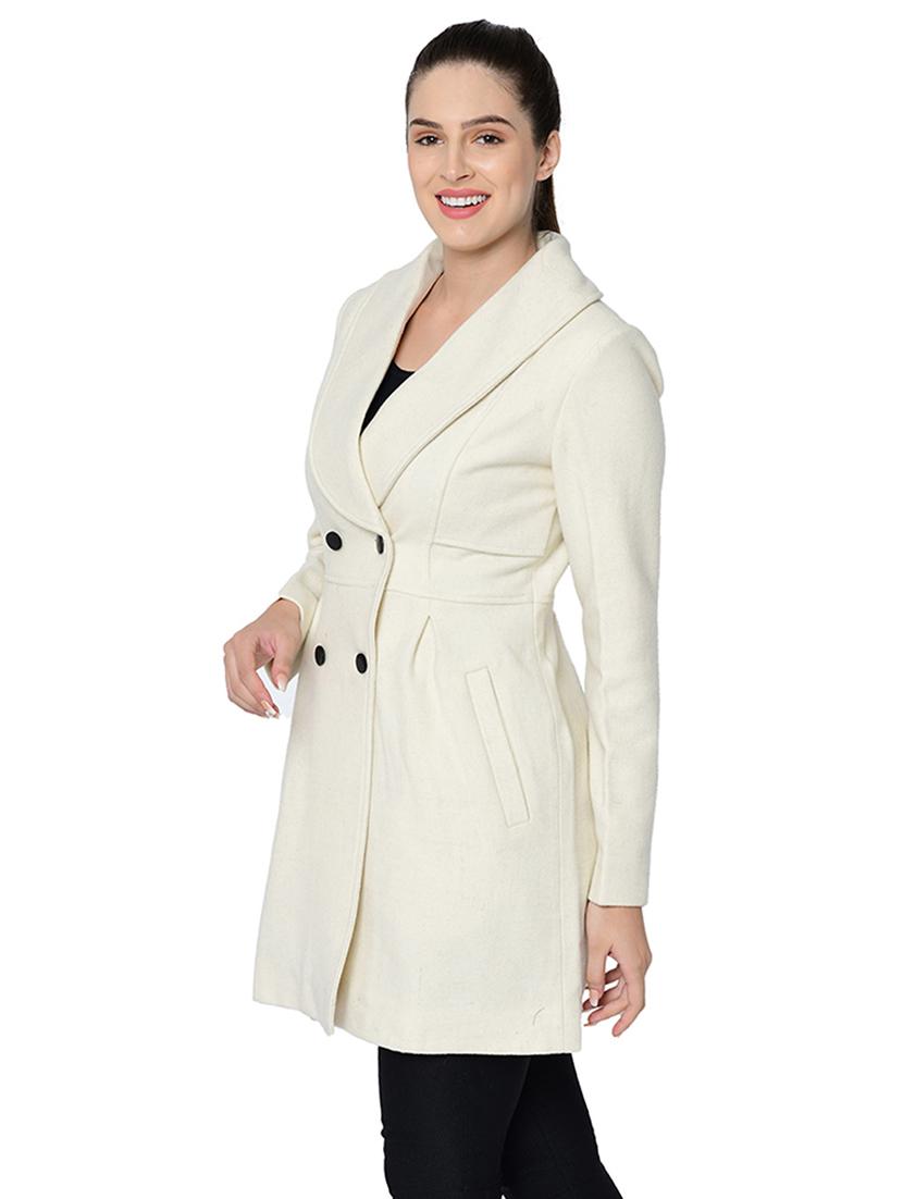 long sleeved wool trench coat - 16657602 -  Standard Image - 1