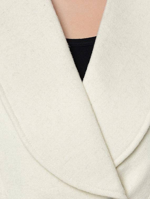 long sleeved wool trench coat - 16657602 - Standard Image - 4