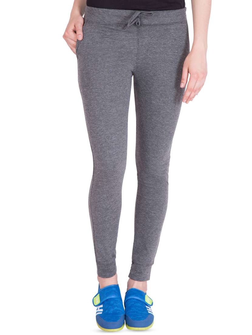 drawstring waist solid track pant 