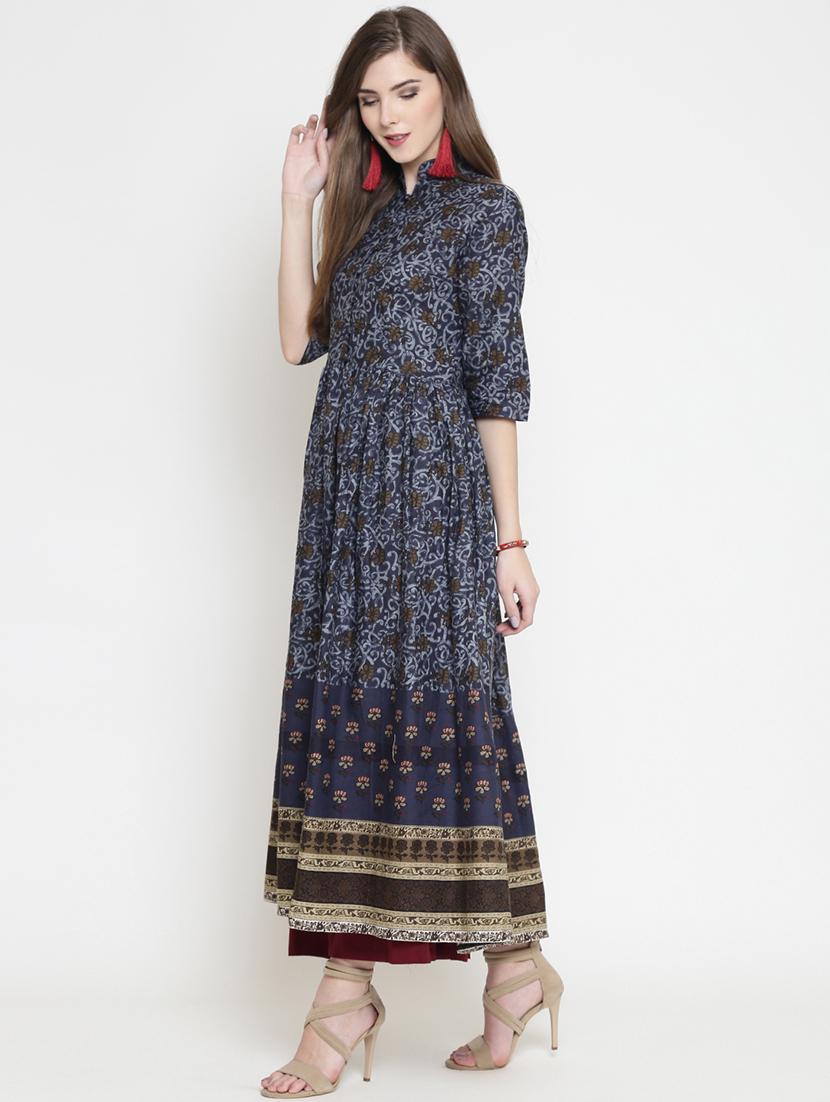 floral print kurta palazzo set - 16659126 - Standard Image - 1