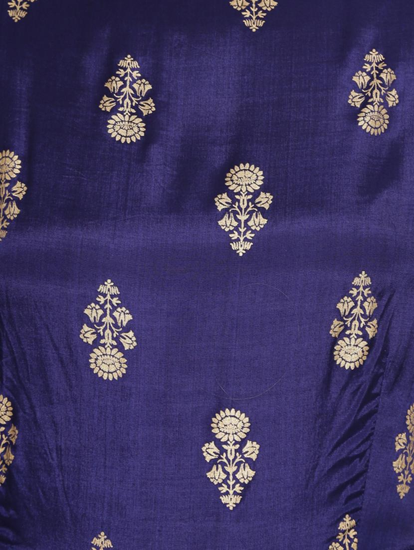 foil printed flared ethnic dress - 16659221 - Standard Image - 4
